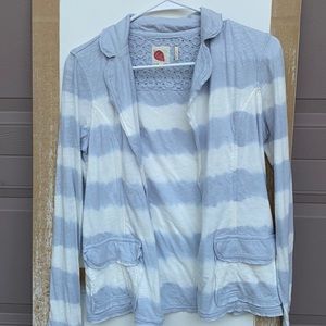 Cotton blazer tie dye